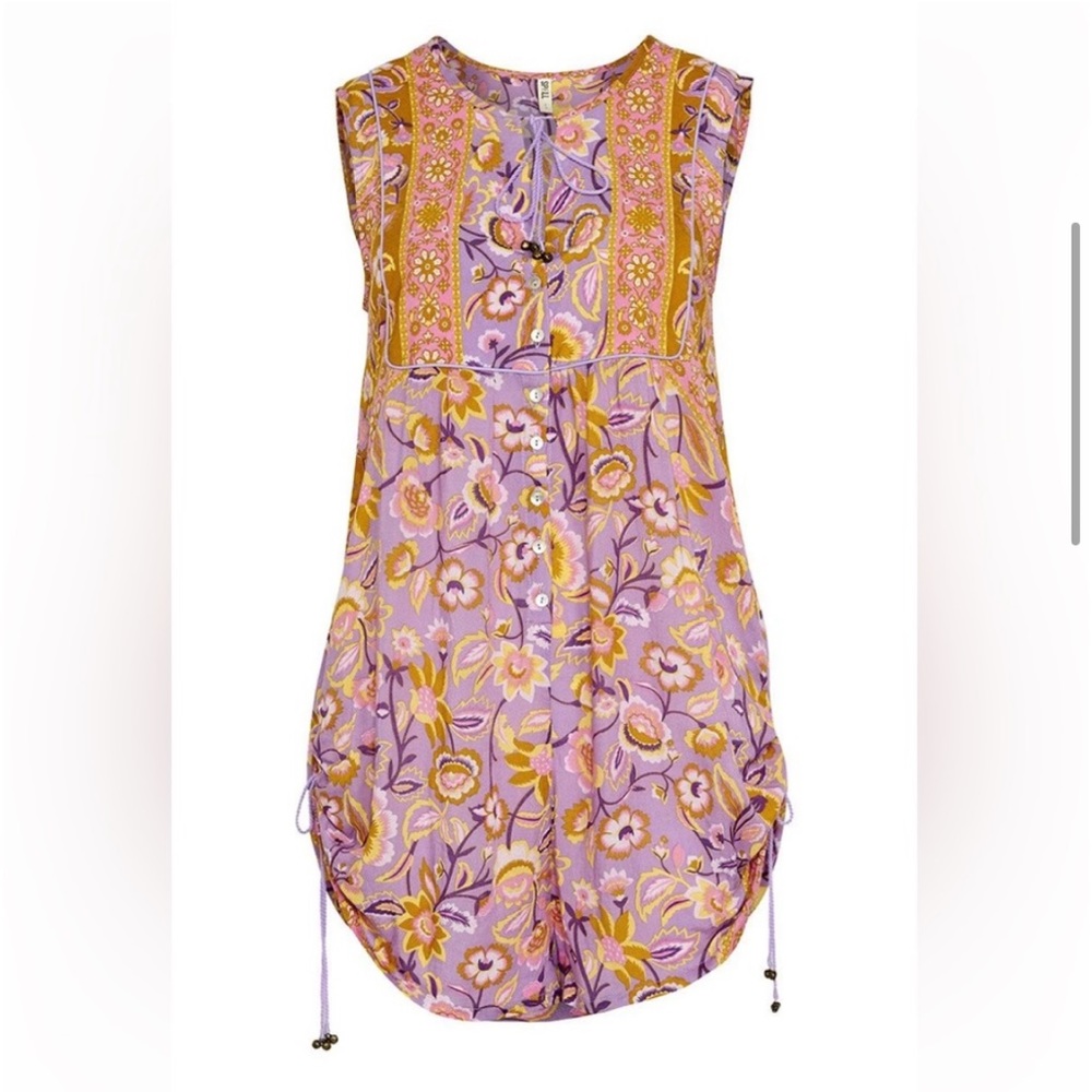 ISO Spell & the Gypsy Lolita Sleeveless Romper in Lover Pink Purple XL